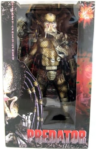 NECA Predator Movie Quarter Scale Action Figure Classic Predator Closed Mouth