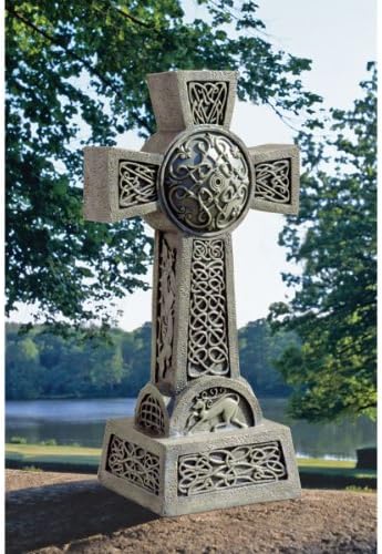 Design Toscano DB25692 Donegal Celtic High Irish Cross Memorial Statue, Single