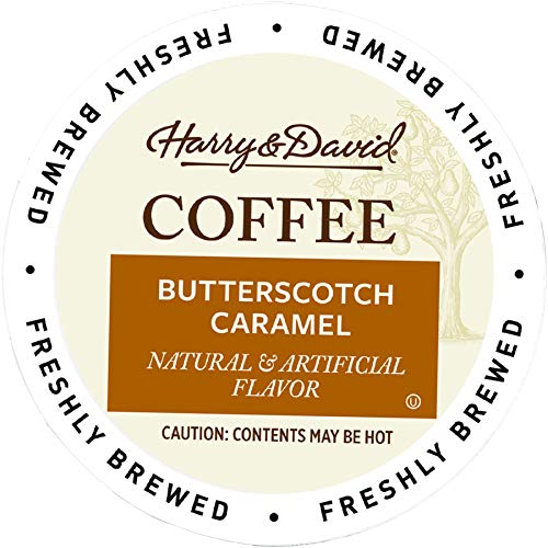 Harry & David Coffee in Single Serve Cups Compatible with Keurig K-Cup Brewers 72 Count (Butterscotch Caramel)