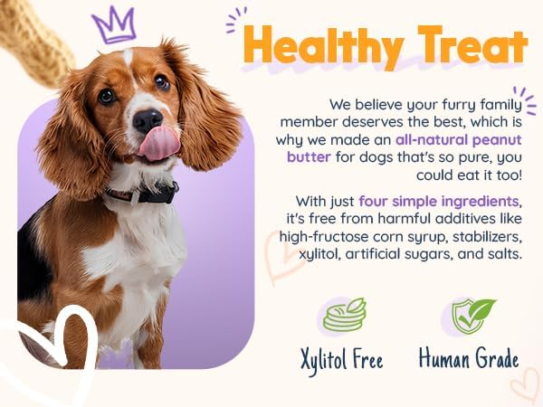 BUDDY BUDDER, Ruff Ruff Raw, Natural Dog Peanut Butter, Dog TreatMade in USA, (17 oz Jars)