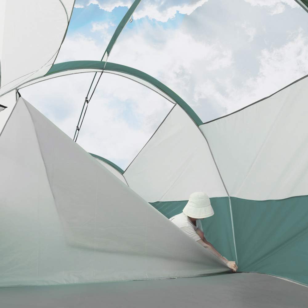 CAMPROS CP 8 Person Camping Tent, Room Divider, Rainfly, Weather Resistant