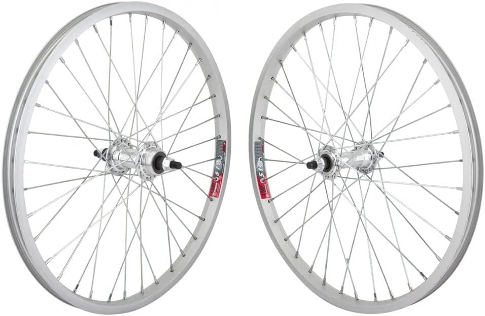 Wheel Set 20 x 1.75 Wheel Master Silver, 36H, BMX 3/8 FW Hub, 14g UCP Spokes