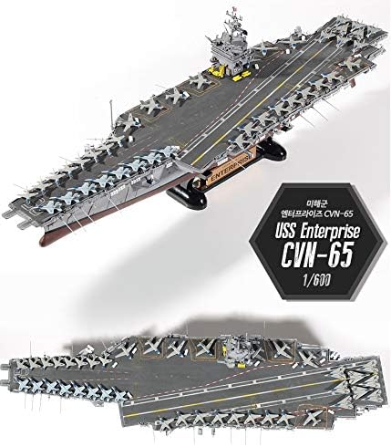 Academy USS Enterprise CVN-65 Aircraft Carrier Plastic Model Kits 1/600 Scale