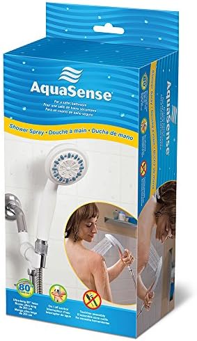AquaSense 3-Setting Handheld Shower Head with Hose, Gray | 3-Setting Handheld Shower Head with Hose Offers Flexible