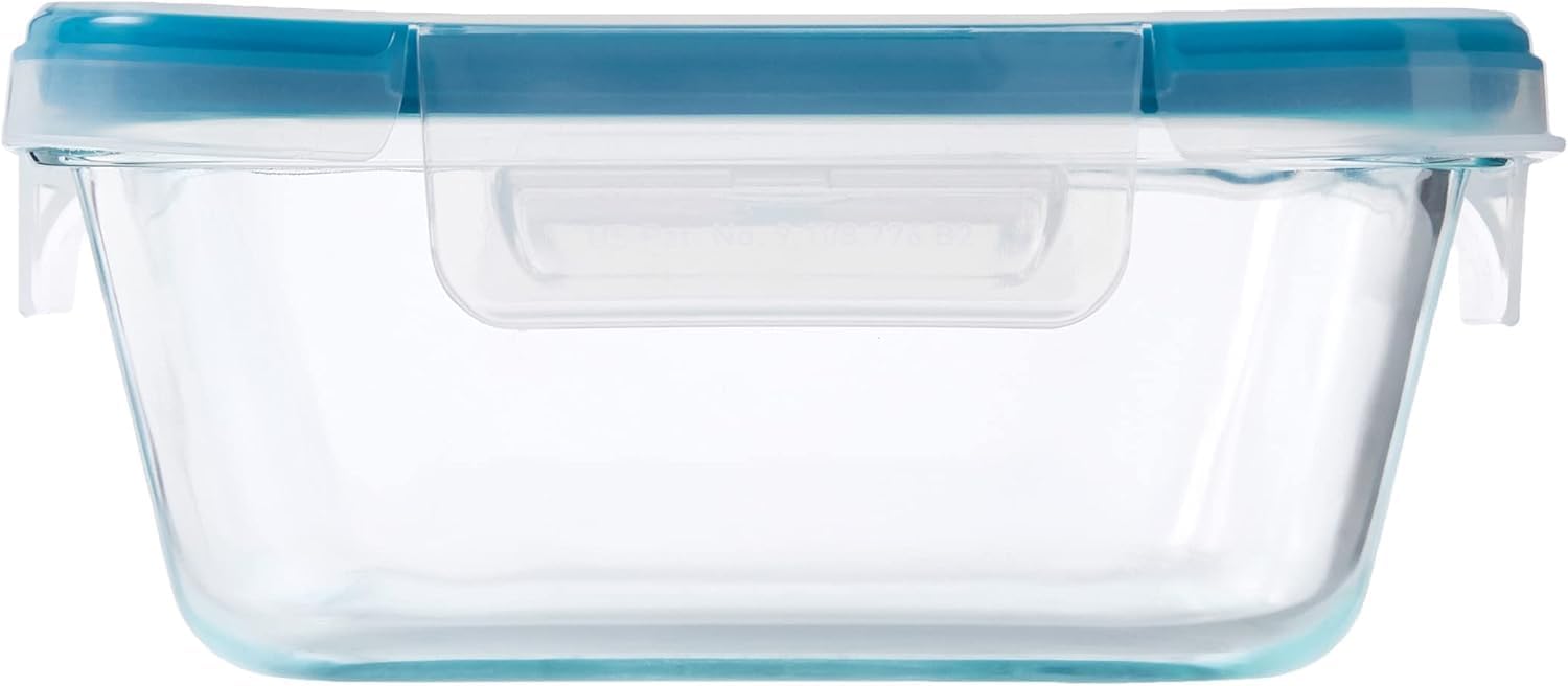 Snapware Glass Total Solutions (12-Pack) Food Storage Containers Set | Airtight & leakproof plastic locking BPA-free lids, freezer, dishwasher, microwave safe