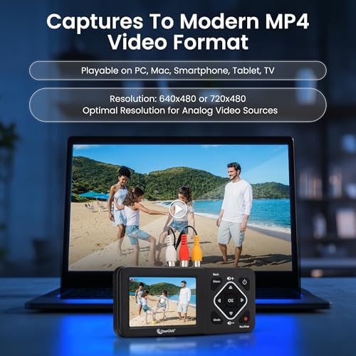 ClearClick Video to Digital Converter 2.0 (Second Generation) - Record Video from VCR's, VHS Tapes, AV, RCA, Hi8, Camcorder, DVD