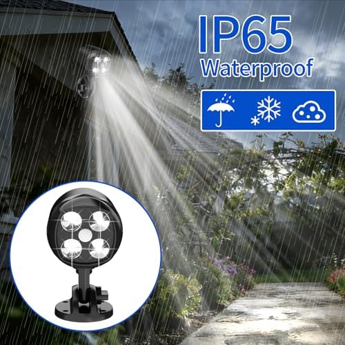 Battery Powered Outdoor Motion Sensor Light, 600LM 6000K Waterproof Wide-Angle Detection Auto On/Off LED Security Light for Garage, Yard, Front Door
