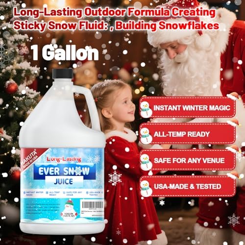 Hakuta Flakes Snow Machine Fluid, Long-Lasting Snow Juice 1 Gallon