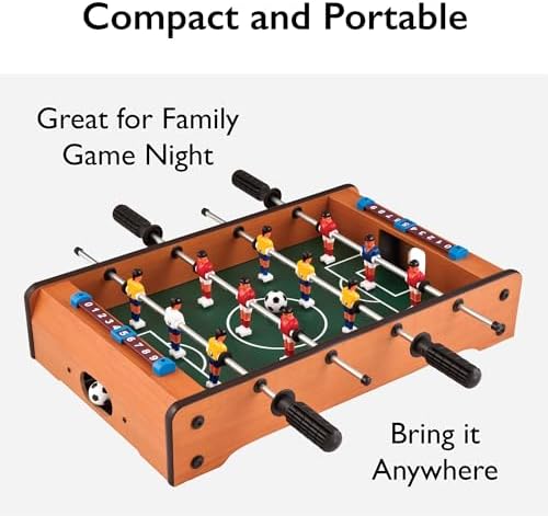 Mainstreet Classics 20-Inch Table Top Foosball/Soccer Game, Brown