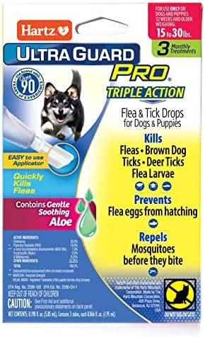 Hartz UltraGuard Pro Flea Tick Drops for Dogs 3160 lbs