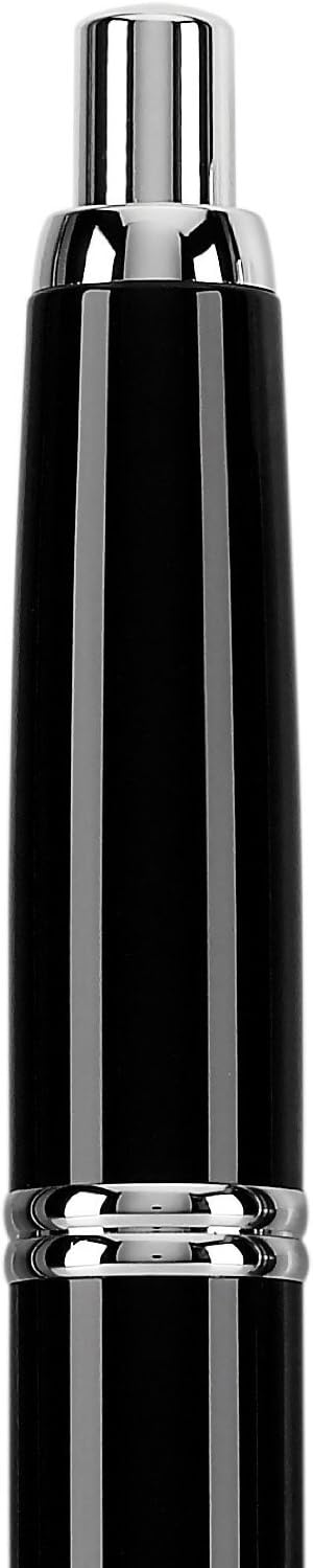 PILOT Vanishing Point Collection Refillable & Retractable Fountain Pen, Matte Black Barrel, Blue Ink, Fine Nib (60580)