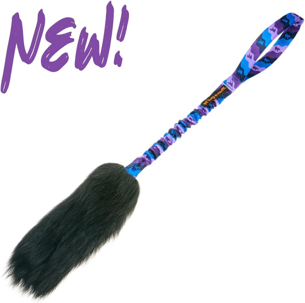 Tug-E-Nuff WondaBaa Bungee Tug Toy for Dogs for Interactive Training & Play | Soft and Responsibly-Sourced Sheepskin Bite Area | for Dogs of All