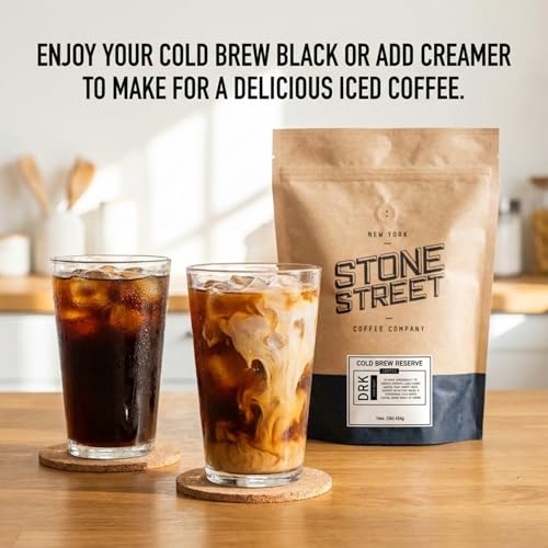 Stone Street Colombian Cold Brew Ground Coffee, Dark Roast, 2 Lb