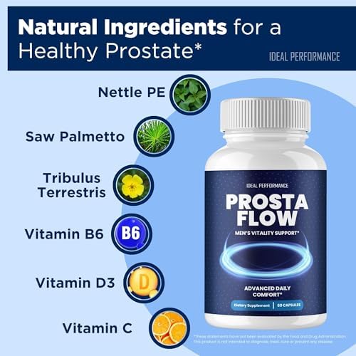 Prosta Flow Capsules - Official ProstaFlow for Men Supplement Pills - Maximum Strength, All Natural for Daily Wellness & Comfort
