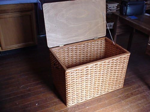 Basket - Wedding Chest - Hope Chest - Blanket Chest - Toy Chest - 36 X 18 X 20. Beautiful and Exceptional Quality Amish Handwoven Chest. Approximate