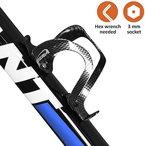 Ibera Bike Water Bottle Holder, Quick Access Water Bottle Holders for Bike with Firm Grip, Lightweight Aluminum Cage, Fits Standard & Oversized Bottles, Stylish Easy Mount Bikes Bottle Holder