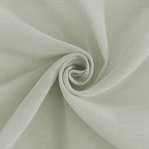 NICETOWN Linen Curtains Semi Sheer Bedroom Window Curtains