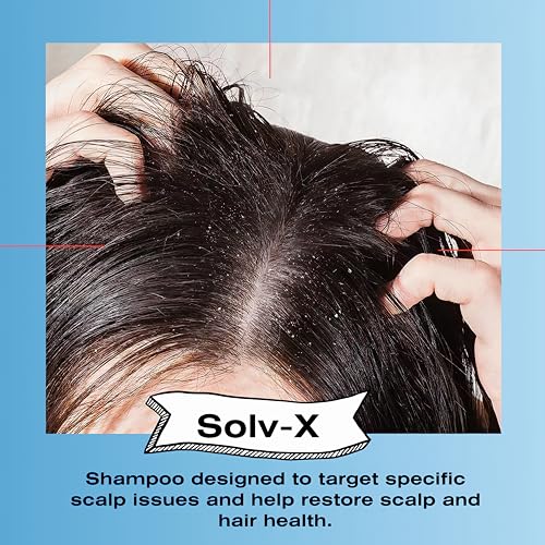 Mediceuticals Solv-X Shampoo - For Oily Hair and Scalp - Scalp Acne Shampoo for Men, Women and Teens 8.45 oz (250 ml)