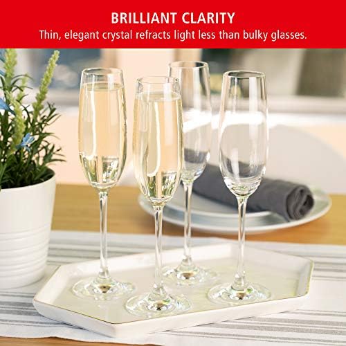 Spiegelau Salute Stemmed Red Wine Glasses, Lead-Free Crystal Wine Glasses for Pinot Noir, Cabernet, Wedding, Anniversary, Housewarming, Birthday Gifts, Elegant Glassware, Home Bar, 19.4 oz, Set of 4
