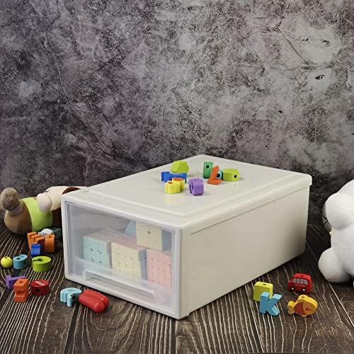 6 Quart Plastic Chest of Drawers, Desktop Office Organizer, 3 Pack