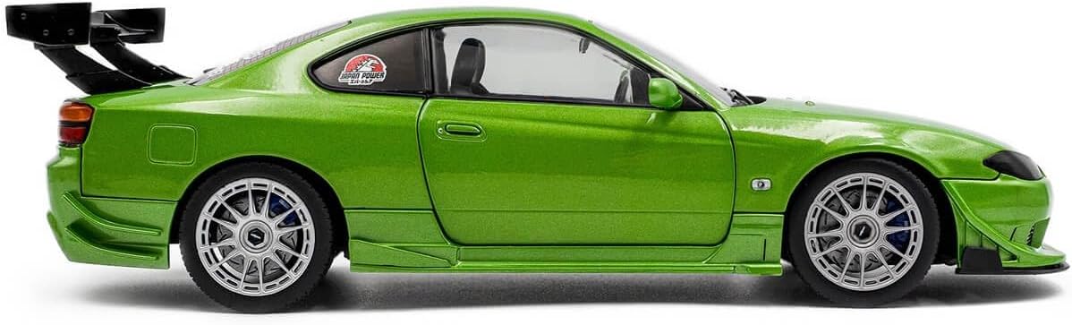 Solido Works 1:18 Scale Nissan Silvia S15 Spec-R Aero Green 1999 Diecast Model Car S1812203