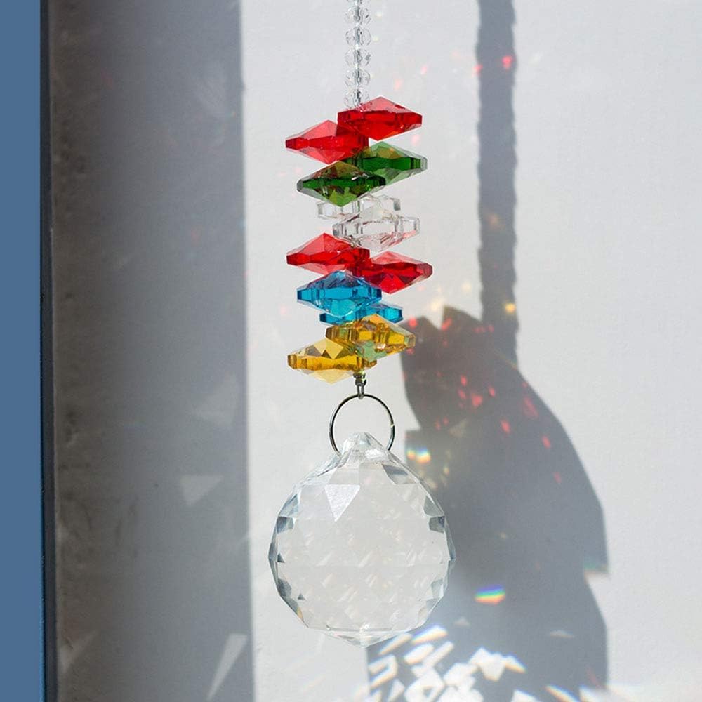 12 Pcs Crystal Ball Prism Suncatcher 30mm Rainbow Pendants Maker | Clear Glass Crystal Ball Prism, Hanging Crystals Prisms for Windows, for Feng Shui