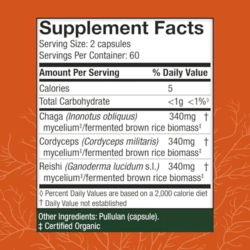 Host Defense Breathe* Capsules - Immune & Respiratory Support Mushroom Supplement - Herbal Lung Health Supplement with Chaga, Reishi & Cordyceps - 30 Capsules (15 Servings)*