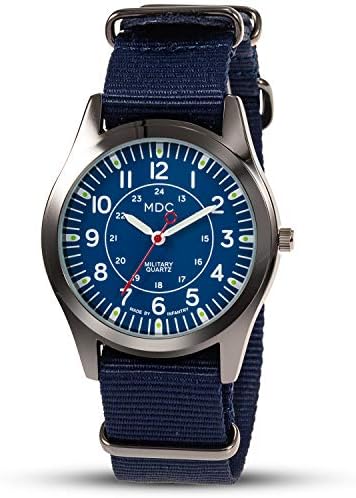 Infantry MDC Mens Military Field Watch, Japanese Quartz, Slip-Thru Nylon