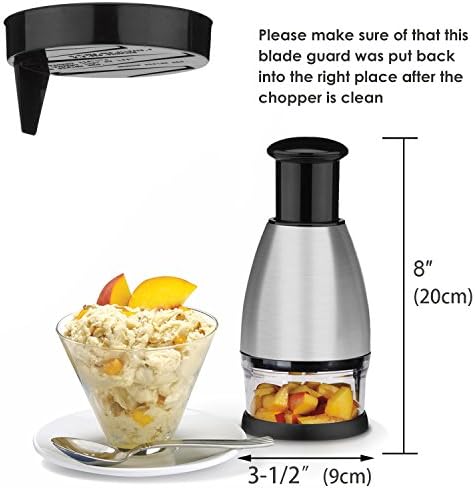 Best Utensils Premium Stainless Steel Chopper And Dicer Chop Veggies Herbs And Nuts With Ease Black
