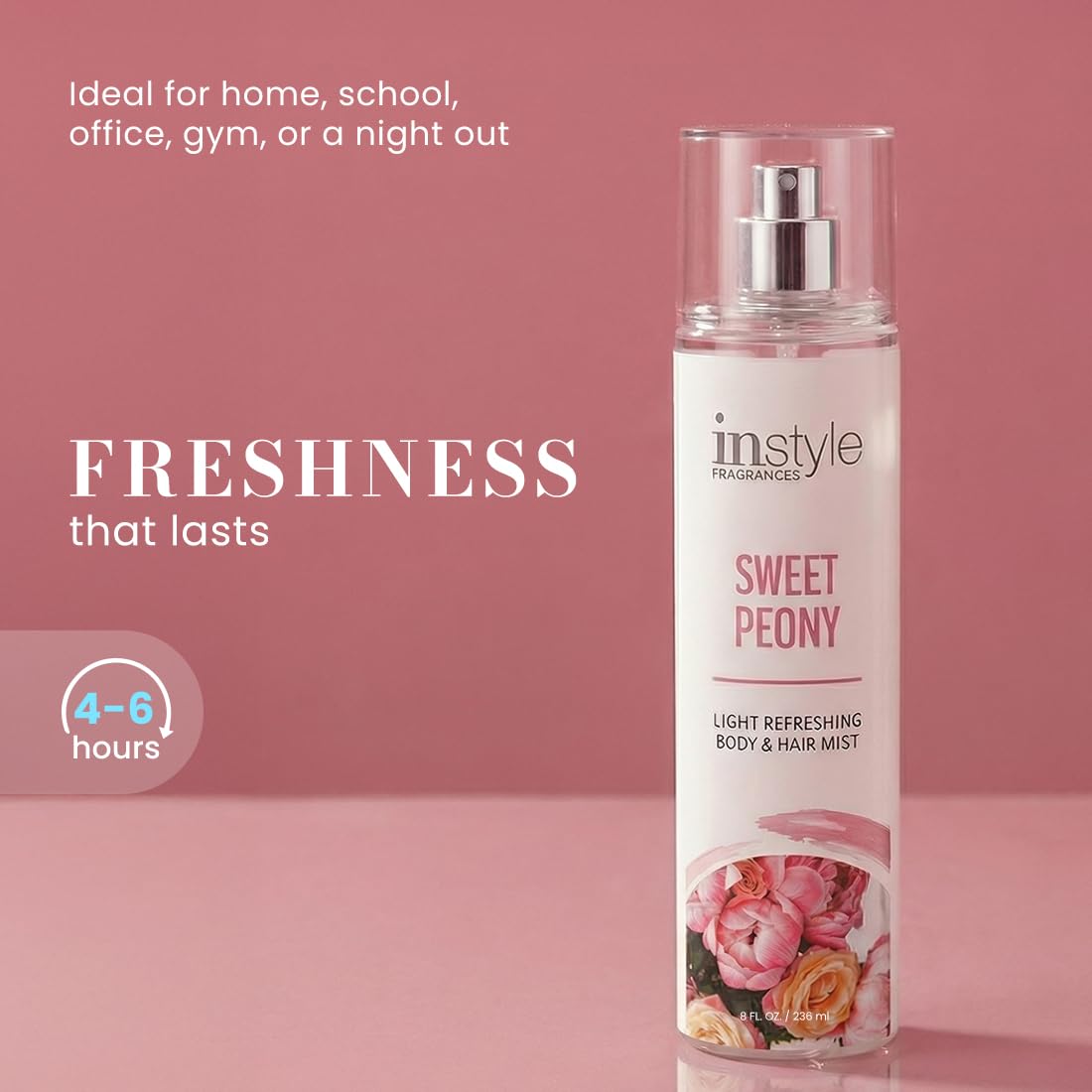 Instyle Fragrances Light Refreshing Body & Hair Mist, Tahitian Vanilla