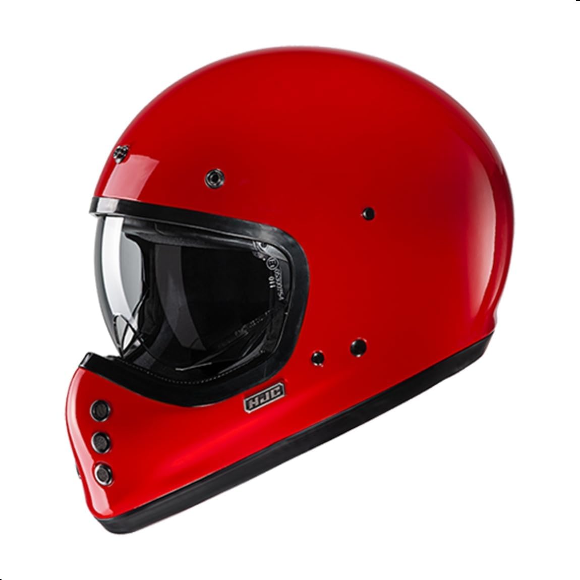 HJC V60 Solid Off-Road Motorcycle Helmet with IS-10 Internal Visor, DOT Approved (Semi Flat Black, X-Small)
