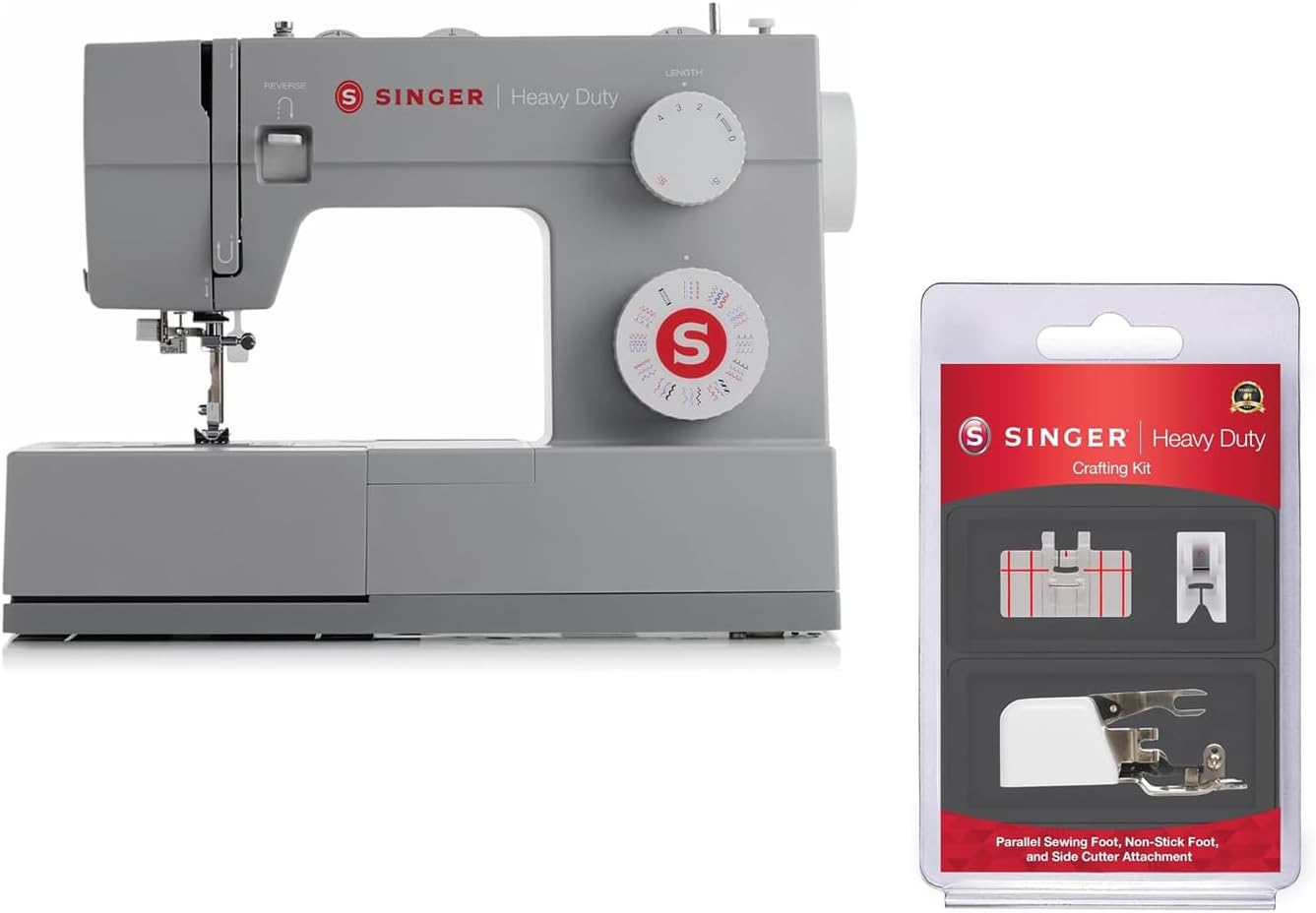 SINGER | Heavy Duty 4432 Sewing Machine with Heavy Duty Extension Table