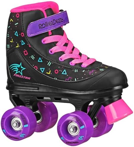 Roller Derby Firestar Youth Skates for Girls, Boys, Beginners, Kids