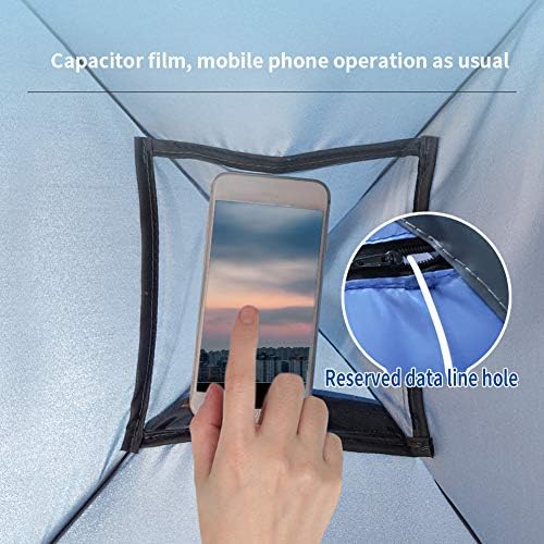 Beach Sun Shelter, Instant Sun Protection Canopy with Zippered, Beach Lounge Chair Boat