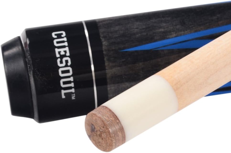 CUESOUL 58 Inch 19oz/20oz Maple Billiard Stick Pool Cue Set 11.5mm/13mm Tip[Weight Adjustable]