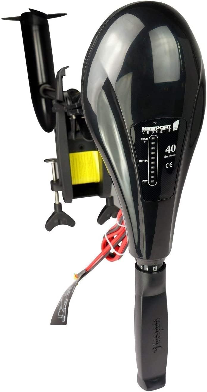 Newport X-Series 55lb Thrust Transom Mounted Saltwater Electric Trolling Motor w/LED Battery Indicator (36" Shaft)