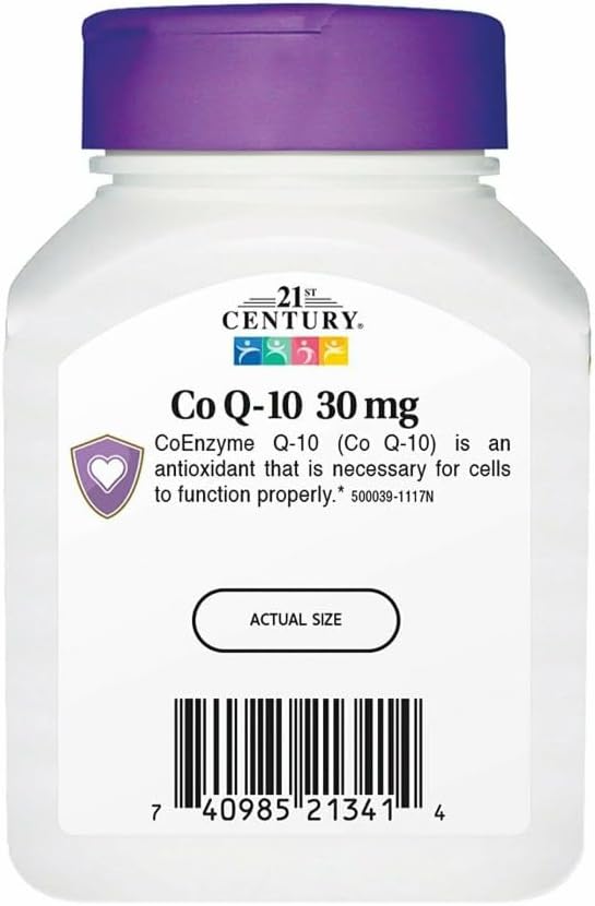 21st Century Co Q10 30 mg Capsules, 45 Count (21341) | Coenzyme Q10 30 mg Capsules, Energy & Cardiovascular Health Support