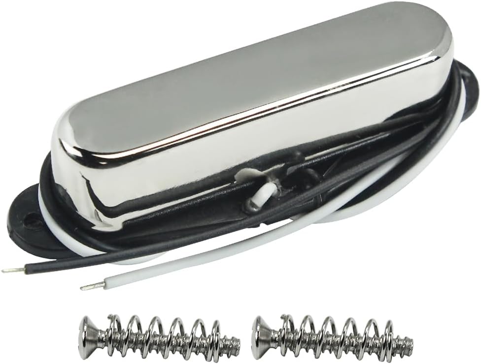 FLEOR Alnico 5 Guitar Pickups - TL Bridge & Neck Pickup (Chrome) for TL Style Guitar