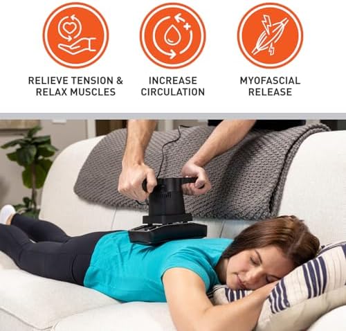 Body Sport Therapeutic Dual Speed Professional Vibrating Massager for Pain & Aching Muscle Relief – High-Powered, Effective, Chiropractic Myofascial Release Tool & Trigger Point Therapy
