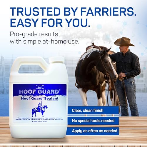 Hoof Guard Sealant Refill, Horse Hoof Oil & Conditioner for Horses, 32 oz | Hoof Conditioner for Horses, Hoof Hardener with Aramid, Helps Seal Cracks