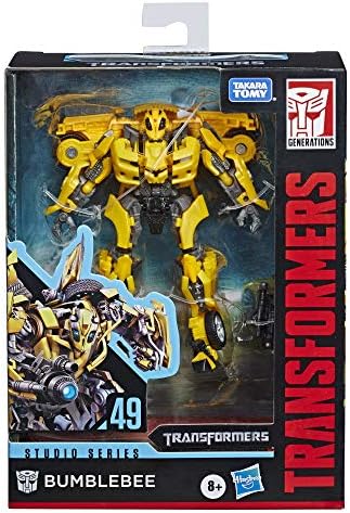Transformers Toys Studio Series 49 Deluxe Class Movie 1 Bumblebee Action Figure - Kids Ages 8 & Up, 4.5" (Amazon Exclusive)