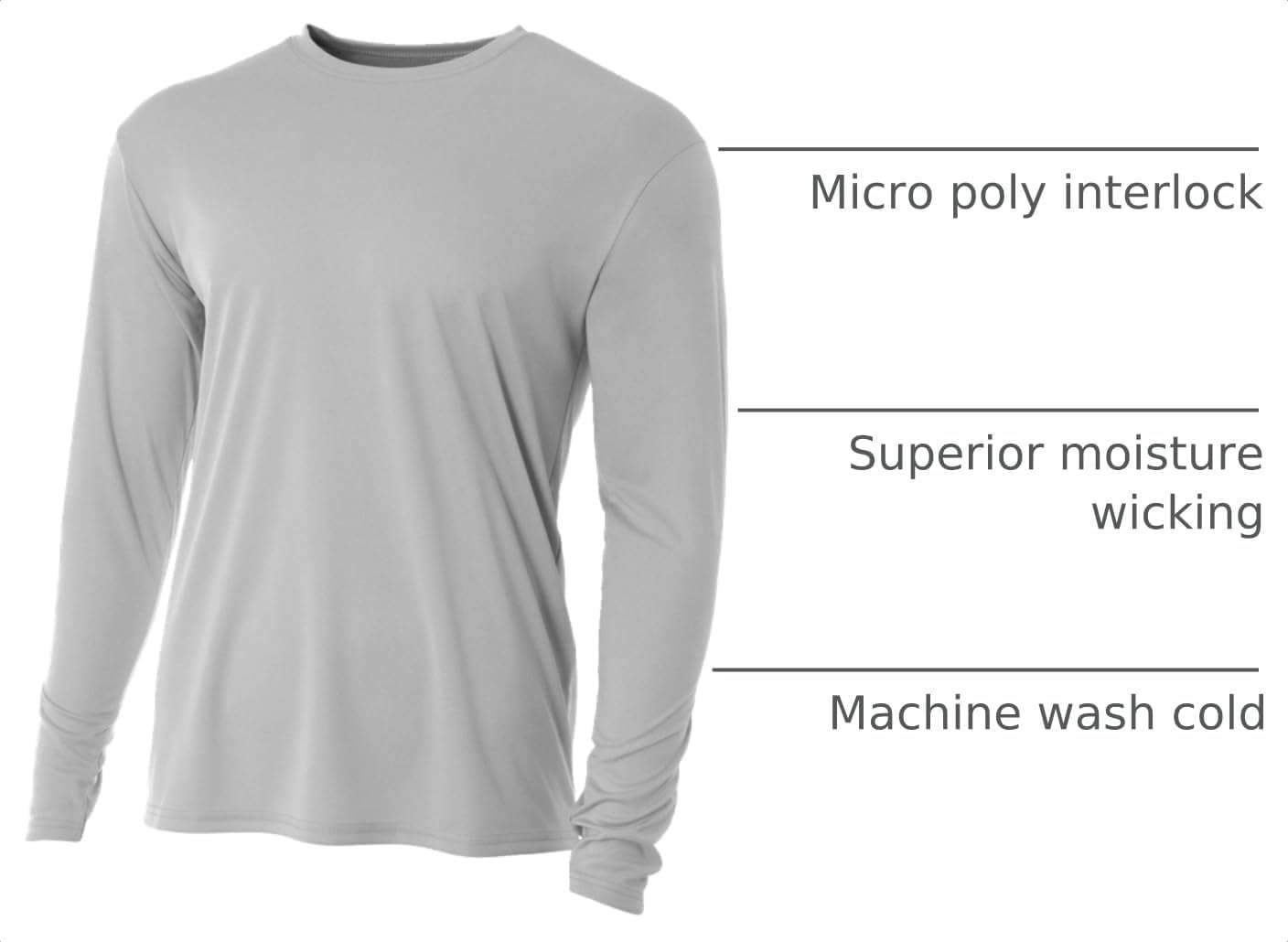 A4 Men's Cooling Performance Crew Long Sleeve Tee