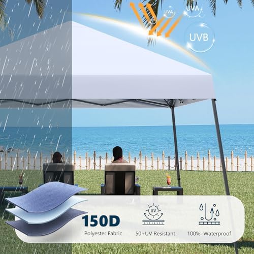 MASTERCANOPY 11x11 Slant Leg Pop Up Canopy Tent Black