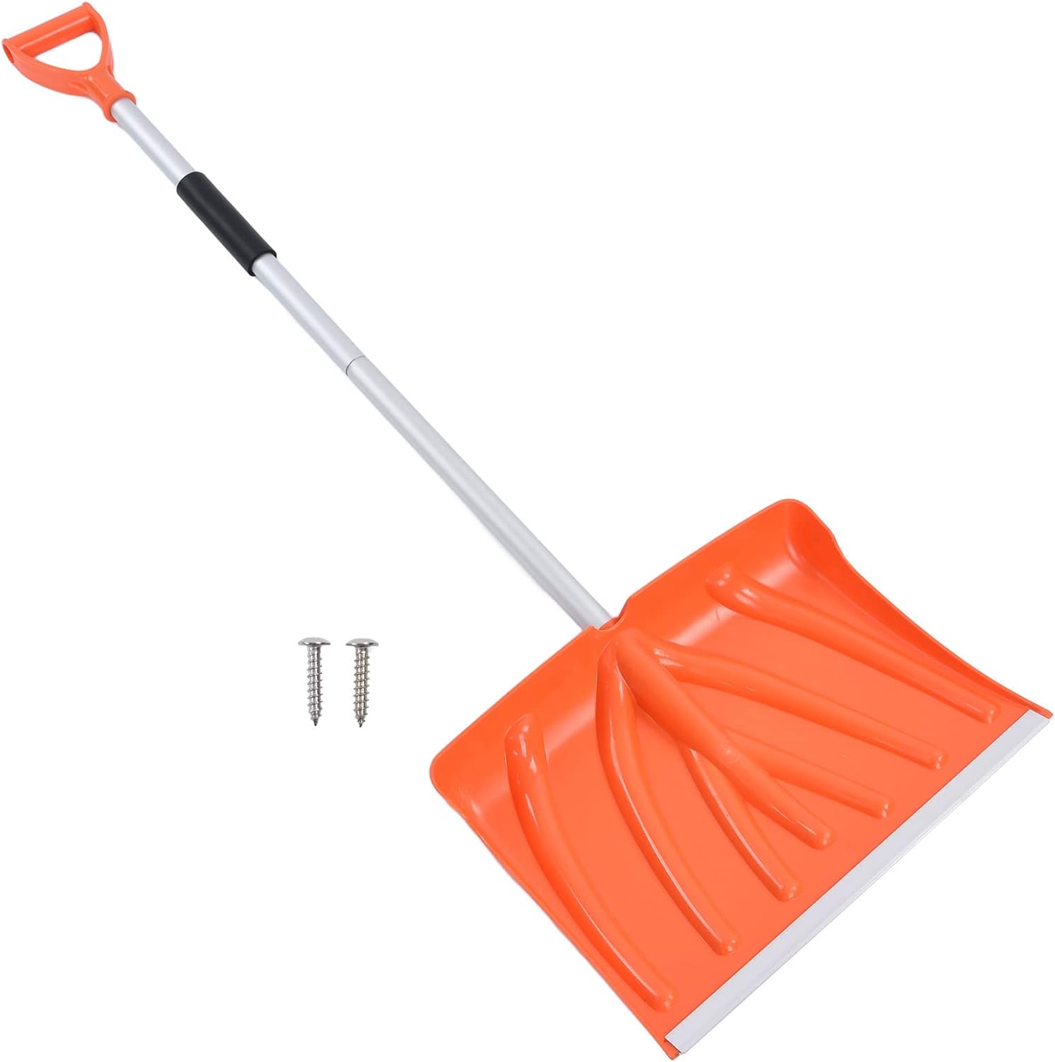 Snow Shovel for Car & Home – Large Capacity D-Handle Aluminum Shovel, Lightweight 1.1kg, Detachable for Trunk Storage, Pushes Snow, Ice