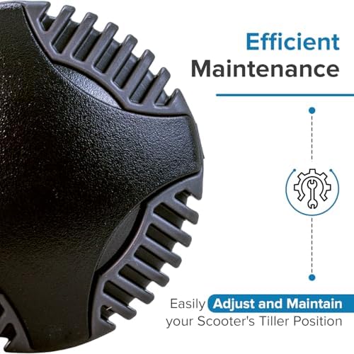 Tiller Adjustment Knob for Pride, Go-Go, and Jazzy Mobility Scooters - Replacement Knobs for GOGO Elite Traveller and Ultra X, Jazzy Zero Turn