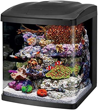 Coralife BioCube, Aquarium Kit, Nano Tank, Customizable LED Lighting, for Saltwater and Freshwater Environments, 16 Gallons