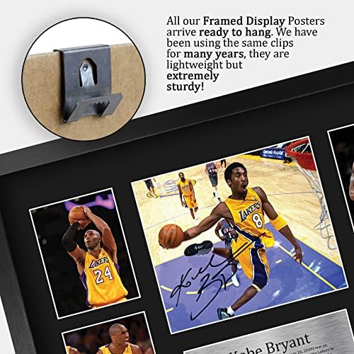 HWC Trading Kobe Bryant Signed Large 16 x 12 inch (A3) Printed Gifts Autograph Photo Display - 16" x 12" Framed