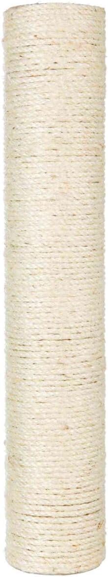 TRIXIE Replacement Sisal Post for Cat Scratching Posts, Backup Scratcher for Indoor Cat Furniture, Trees and Towers, 3.5 in x 23.6 in (9 x 60 cm)