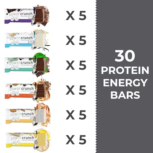 Power Crunch Protein Energy Wafer Bars, Peanut Butter Fudge, 1.4 Ounce (12 Count)