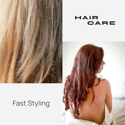 Beautimeter Hair Dryer Brush 3-in-1 Hair Styler, Rotating Blow Dryer Brush with 2-Inch and 1.5-Inch Brushes